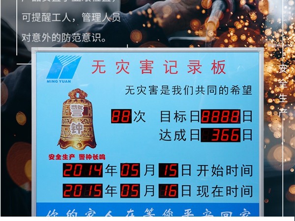 災(zāi)害天數(shù)看板