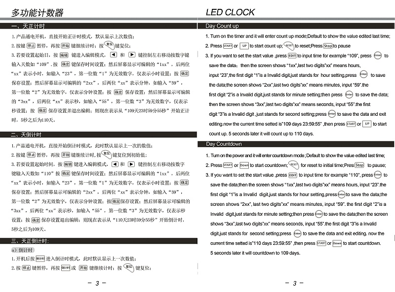 2-4位中英文說明書